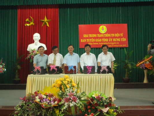 Ra mắt trang thông tin điện tử Ban Tuyên giáo Tỉnh ủy Hưng Yên